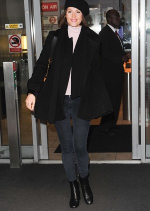 Gemma Arterton - Leaving BBC Radio 2 in London