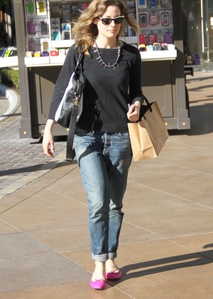 Gillian Jacobs in Jeans at The Grove in West Hollywood