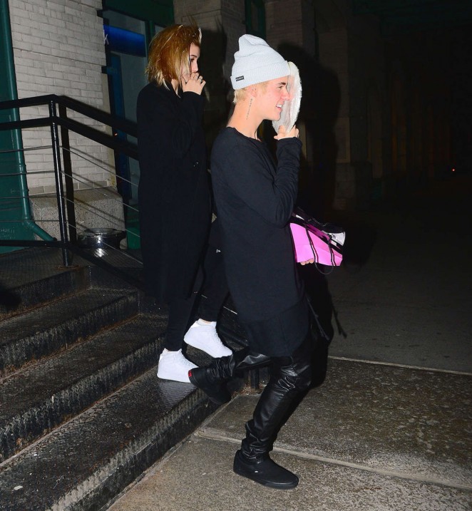 Hailey Baldwin and Justin Bieber - Leaving Mr. Chow in New York