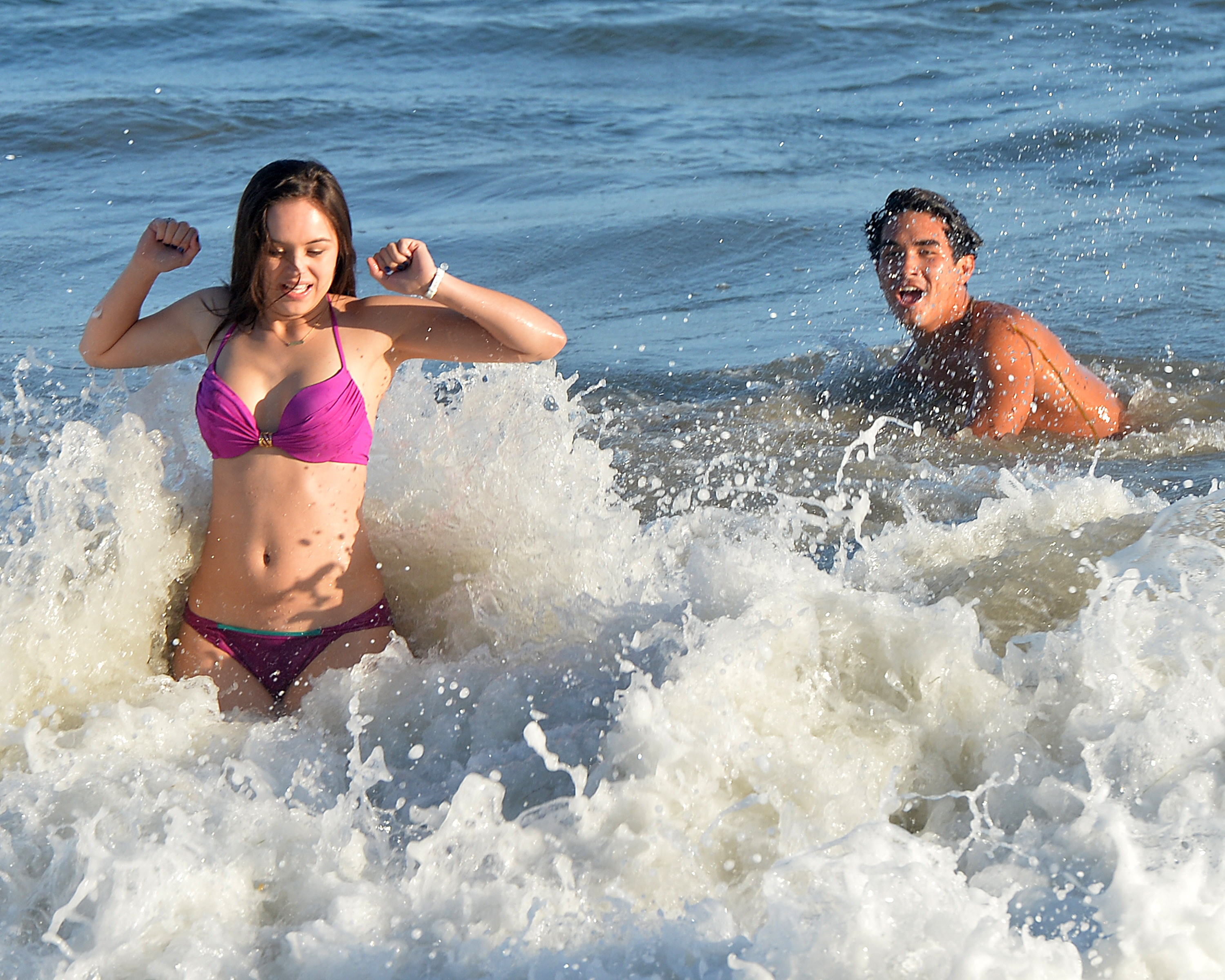 Hayley Orrantia 2014 : Hayley Orrantia - In a bikini at the beach in Los An...
