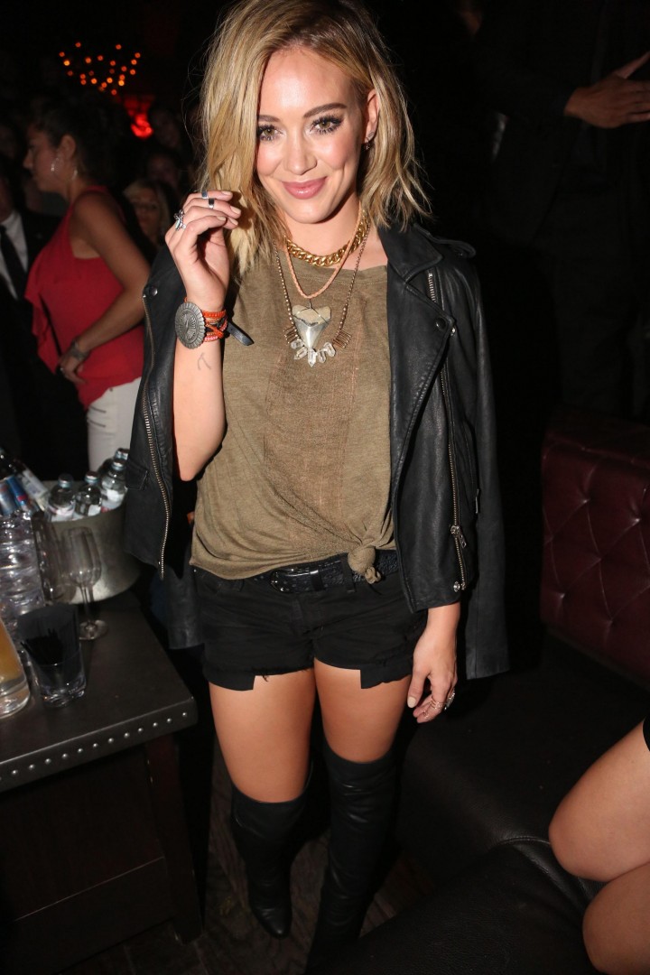 Hilary Duff at "Chasing The Sun" release celebration