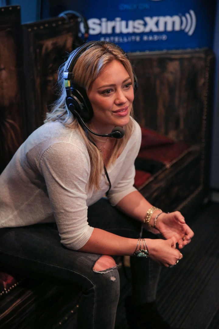 Hilary Duff at SiriusXM Hits 1's The Morning Mash Up Broadcast in LA