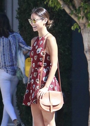 Jamie Chung in Short Dress Shopping in West Hollywood