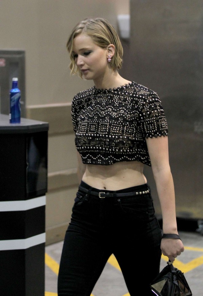 Jennifer Lawrence Arriving at 2014 iHeartRadio Music Festival in Las Vegas