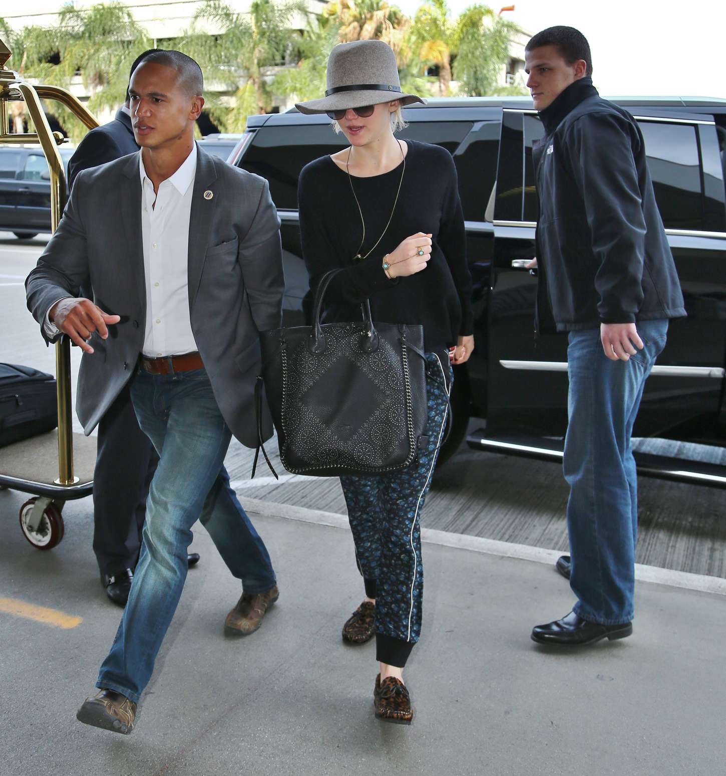 Jennifer Lawrence at LAX Airport in LA. 