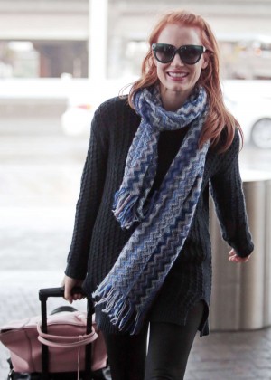 Jessica Chastain at LAX Airport in Los Angeles