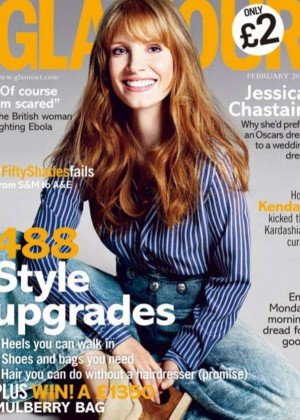 Jessica Chastain - Glamour UK Cover Magazine (February 2015)
