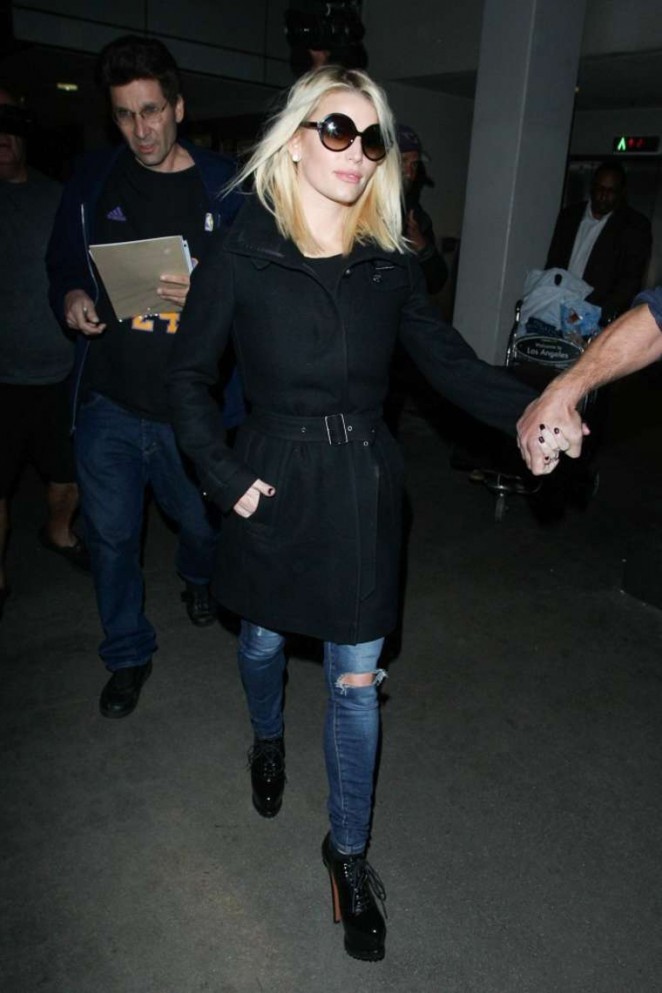Jessica Simpson Arriving at LAX Airport in LA