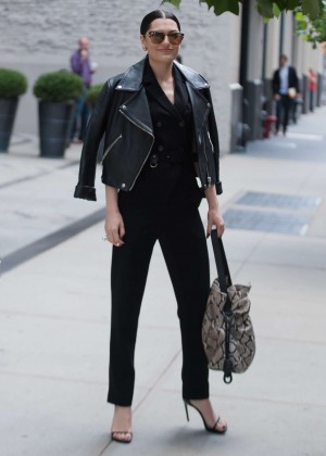 Jessie J in Black Pants Out in NYC