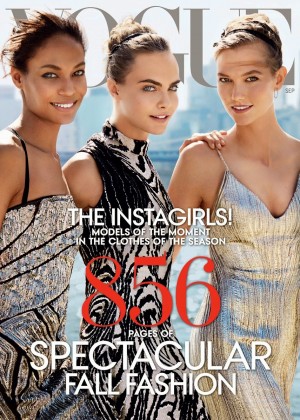 Joan Smalls, Cara Delevingne & Karlie Kloss - Vogue US Magazine (September 2014)
