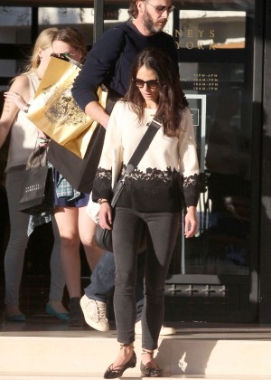 Jordana Brewster in Tight Jeans Leaving Barney's New York in LA