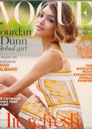 Jourdan Dunn - Vogue UK Cover Magazine (February 2015)