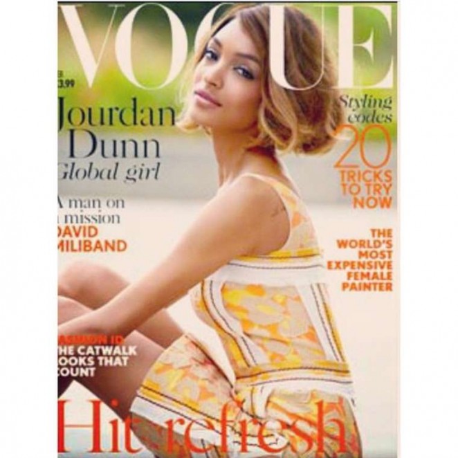 Jourdan Dunn - Vogue UK Cover Magazine (February 2015)