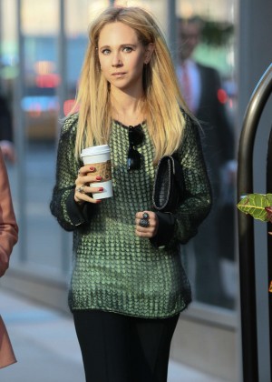 Juno Temple - Leaves her hotel in New York