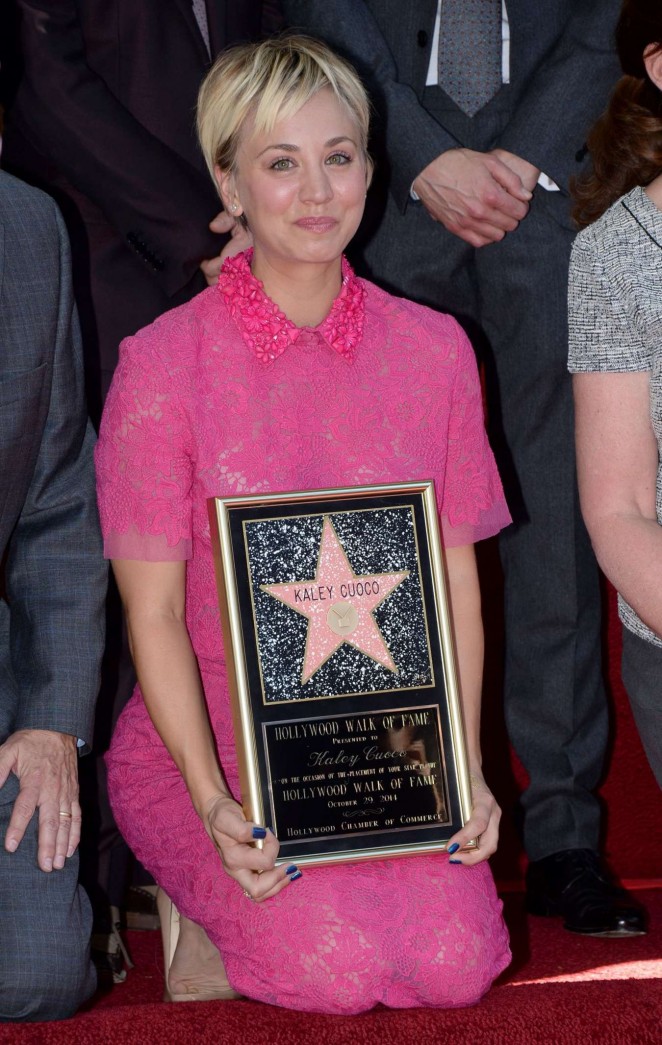 Kaley Cuoco - Hollywood Walk of Fame Ceremony