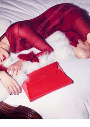 Karlie Kloss - Lancaster Paris Holiday 2014 Ad Campaign