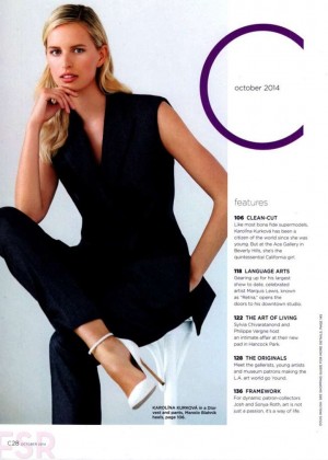 Karolina Kurkova – California Style Magazine (October 2014) | GotCeleb