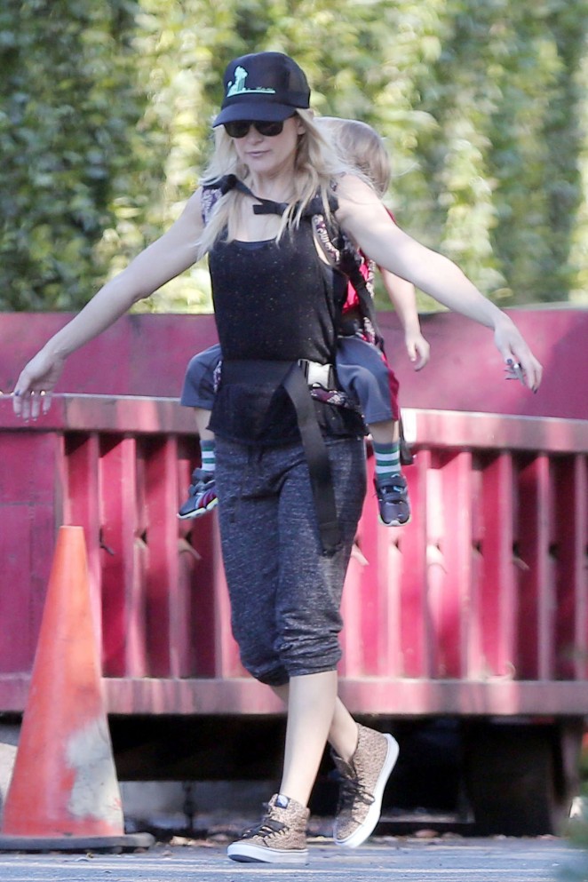 Kate Hudson with her son Hiking in LA