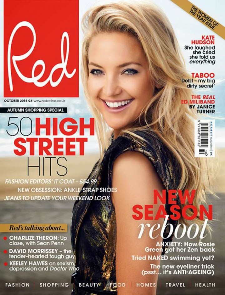 Kate Hudson - Red Magazine Cover (October 2014)