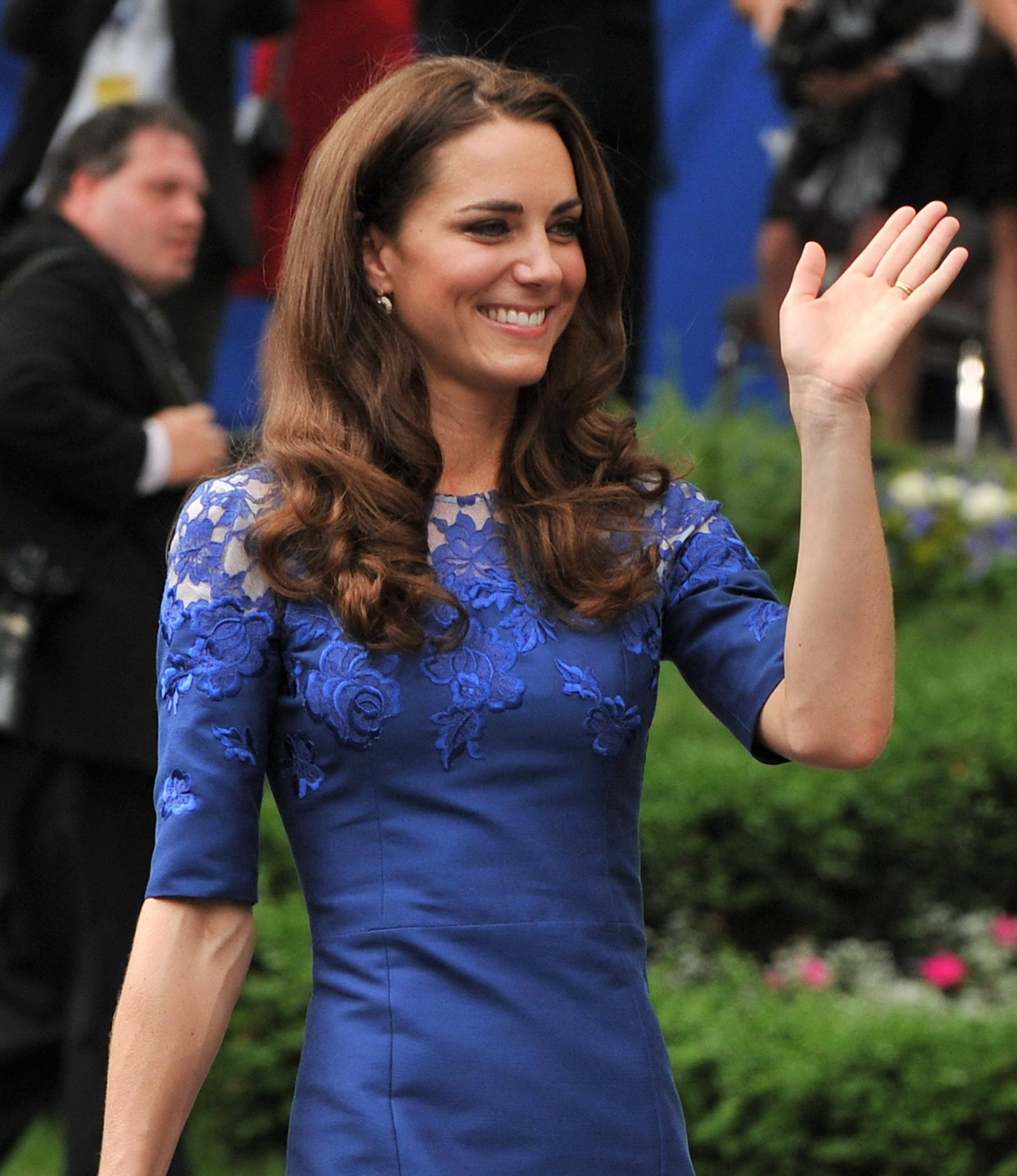 Kate Middleton in Blue Dress at Freedom of the City Ceremony in Quebec ...