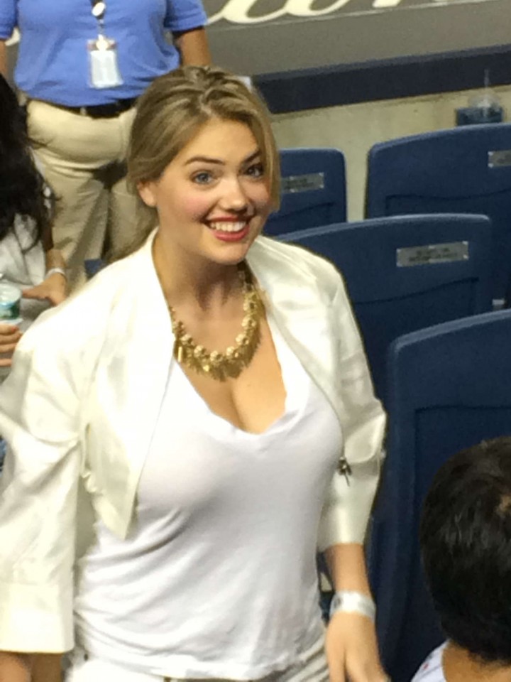 Kate Upton at the Yankees vs Tigers Game in New York