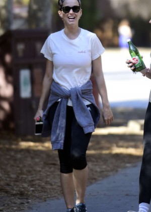 Katy Perry in Leggings Out For a Walk in LA