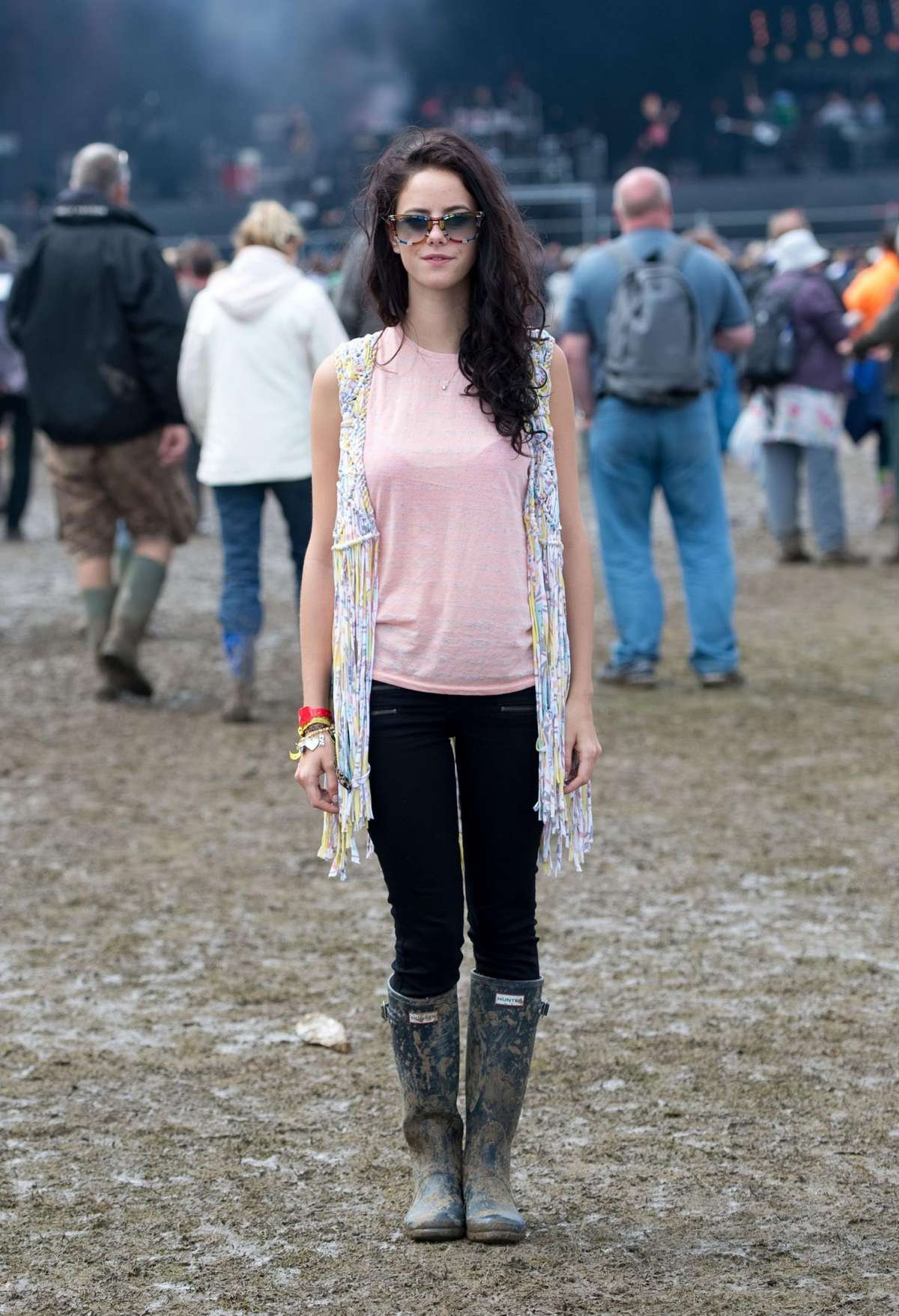 Kaya Scodelario- In Wellingtons boots at Isle Of Wight Festival-02 | GotCeleb1200 x 1757