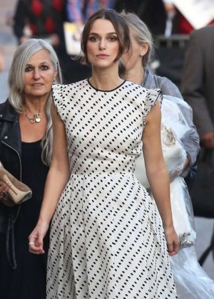 Keira Knightley - Arriving at 'Jimmy Kimmel Live!' in Hollywood