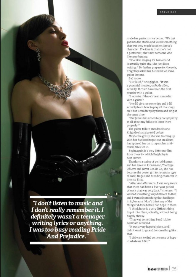 Keira Knightley - Loaded UK Magazine (September 2014)