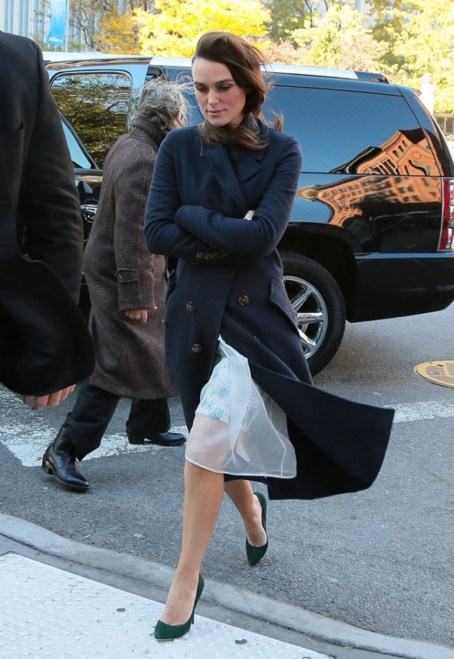 Keira Knightley - Returns to her hotel in NYC