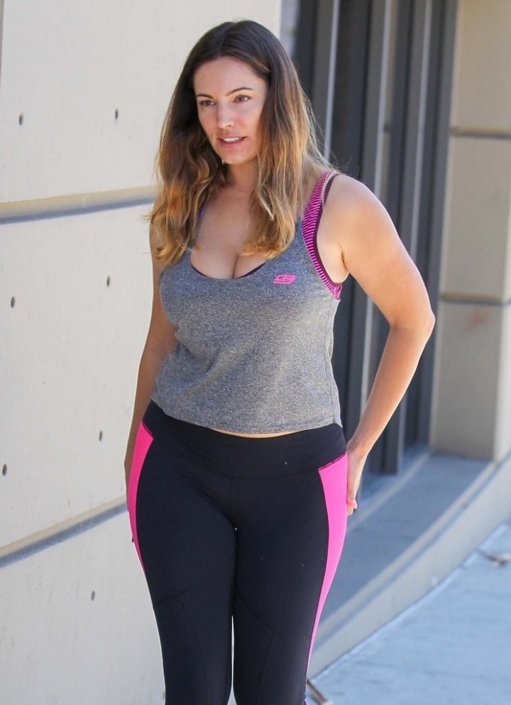 Kelly Brook in Tights at the gym in LA