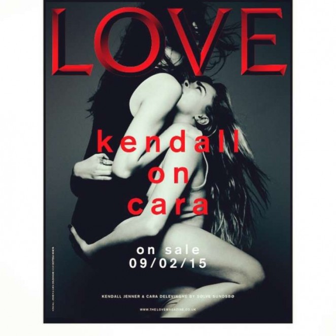 Kendall Jenner and Cara Delevingne - Love Magazine Cover (February 2015)