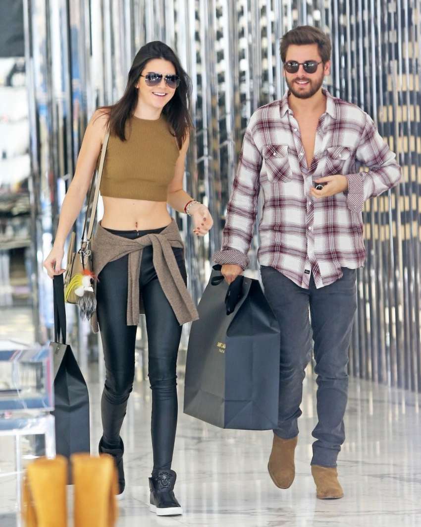 Kendall Jenner in Black Leather Pants -10 | GotCeleb