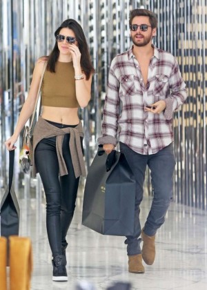 Kendall Jenner in Leather Shopping in Beverly Hills | GotCeleb