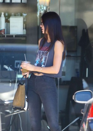 Kendall Jenner in Tight Jeans out West Hollywood