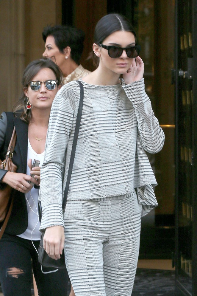 Kendall Jenner - Leaving her hotel in Paris