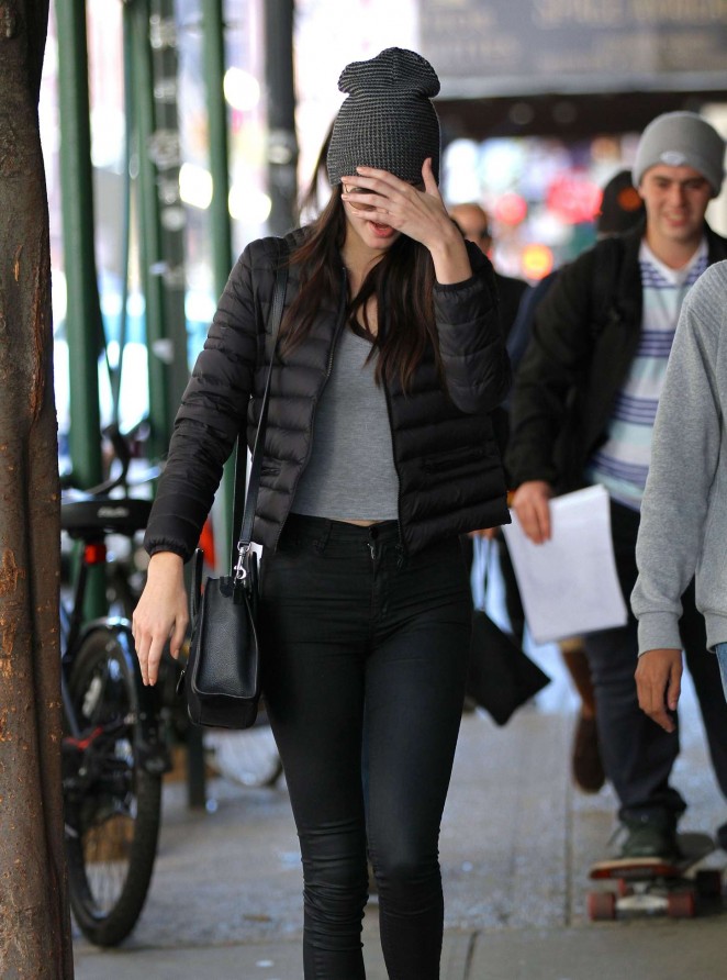 Kendall Jenner in Tight Jeans out in NYC