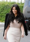 Kim Kardashian - Candids in white dress