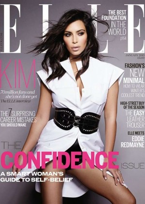 Kim Kardashian - ELLE UK Magazine Cover (January 2015)