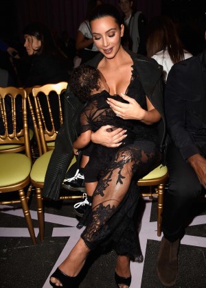 Kim Kardashian - Givenchy Fashion Show in Paris