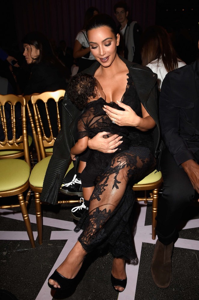 Kim Kardashian - Givenchy Fashion Show in Paris