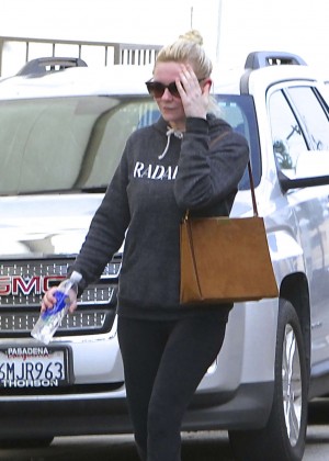 Kirsten Dunst in Leggings Out and about in LA