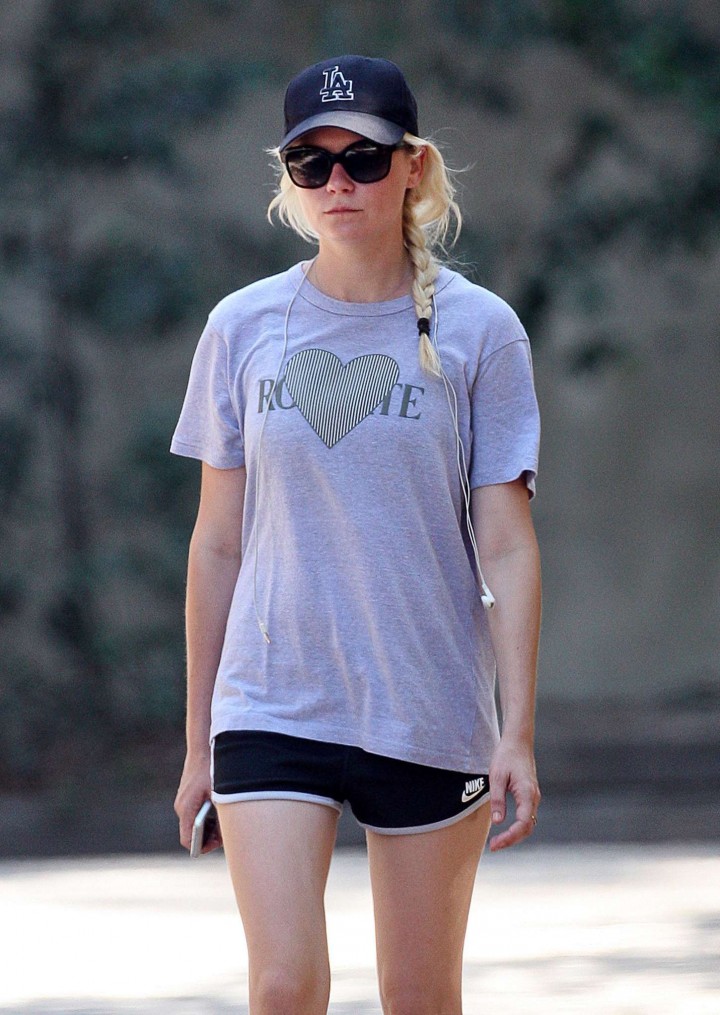 Kirsten Dunst in Shorts out in LA