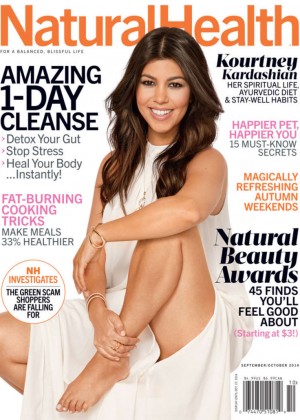 Kourtney Kardashian - Natural Health Cover Magazine (Sept/Oct 2014)