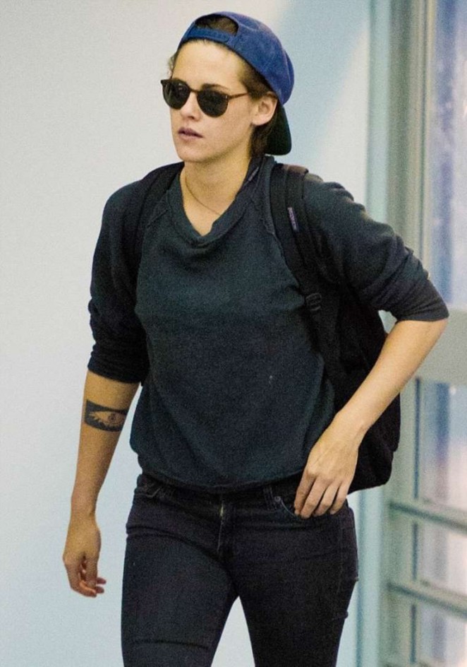 Kristen Stewart in Tight Jeans at JFK Airport in NY