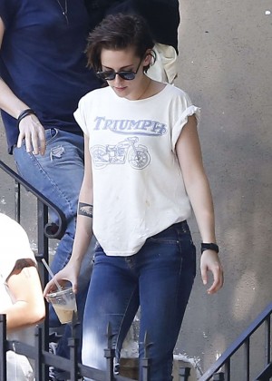 Kristen Stewart in Tight jeans out in LA