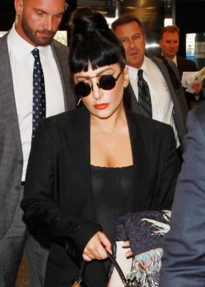 Lady Gaga at LAX Airport in Los Angeles