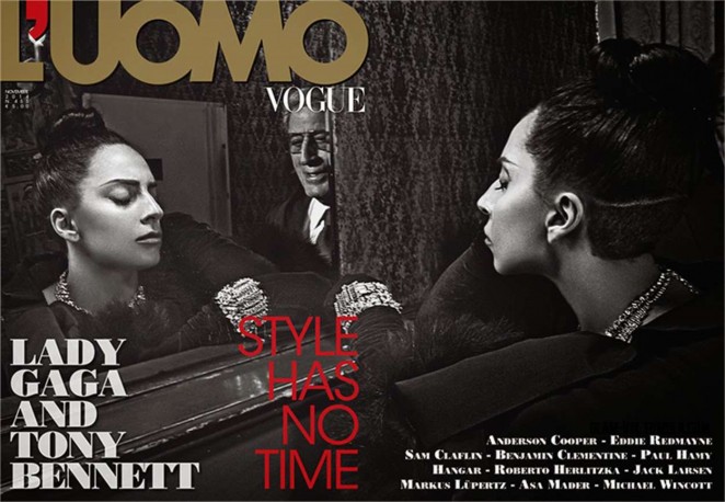 Lady Gaga and Tony Bennett - L'UOMO Vogue Magazine (November 2014)