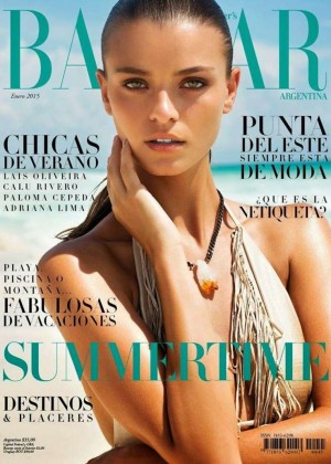 Lais Oliveira - Harper's Bazaar Argentina Cover Magazine (January 2015)