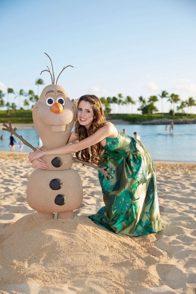Laura Marano - Filming a Disney Christmas 2014 Special in Hawaii